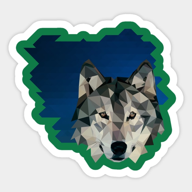 3d wolf Sticker by gazonula